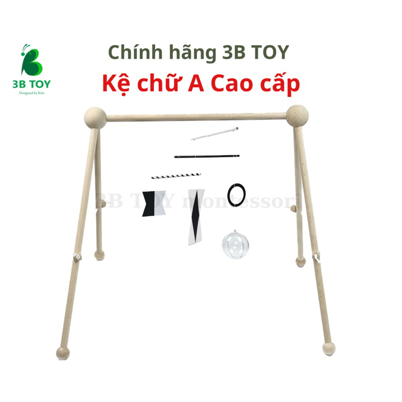 ( CHÍNH hãng 3B TOY )Kệ chữ A cho bé đồ chơi cho bé sơ sinh đồ chơi vận động cho bé sơ sinh kệ treo montessori