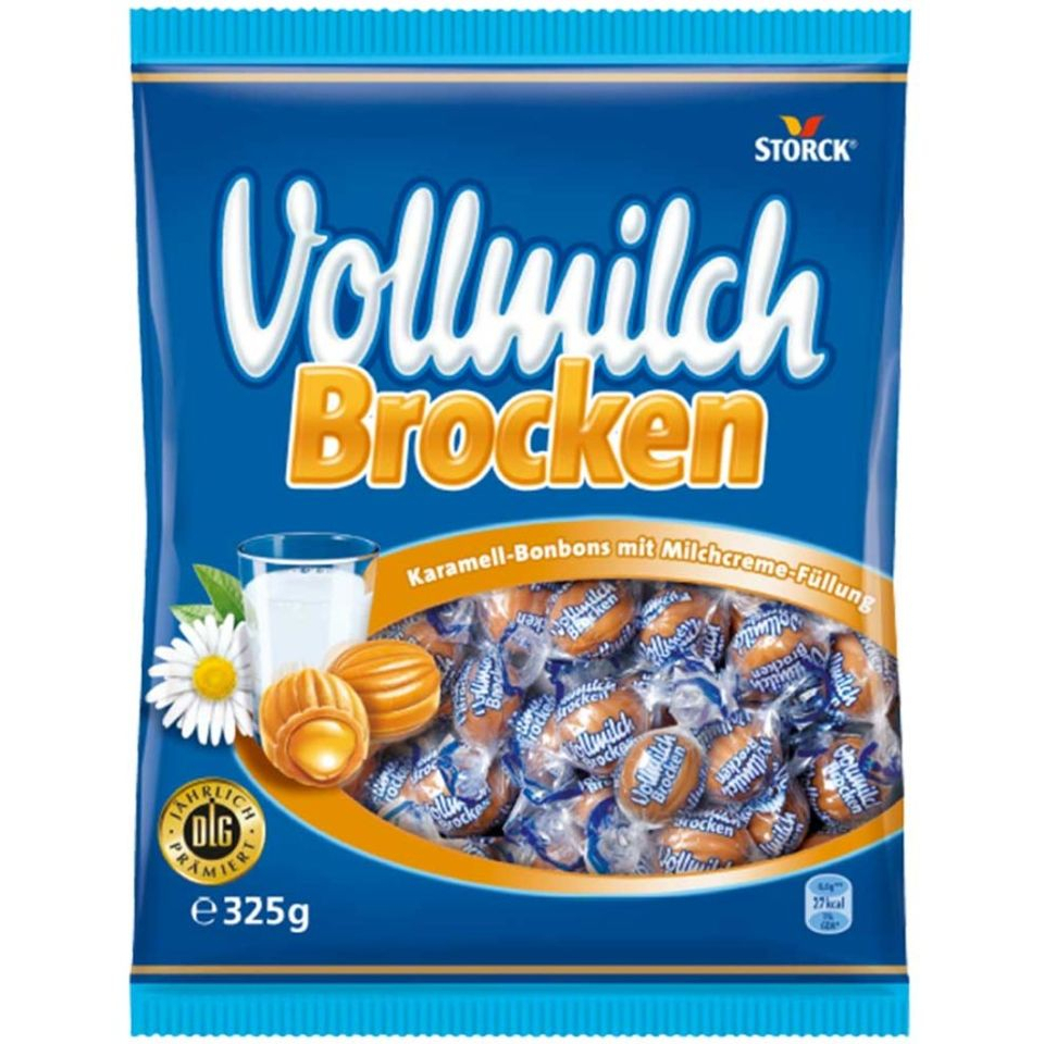Kẹo caramel nhân sữa Vollmilch Broken Storck Đức 325g