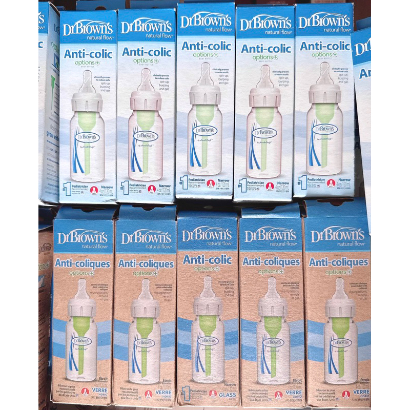 Bình sữa ĐƠN DR Brown’s 120 - 250ml cổ hẹp Option Plus➕ (mẫu mới)