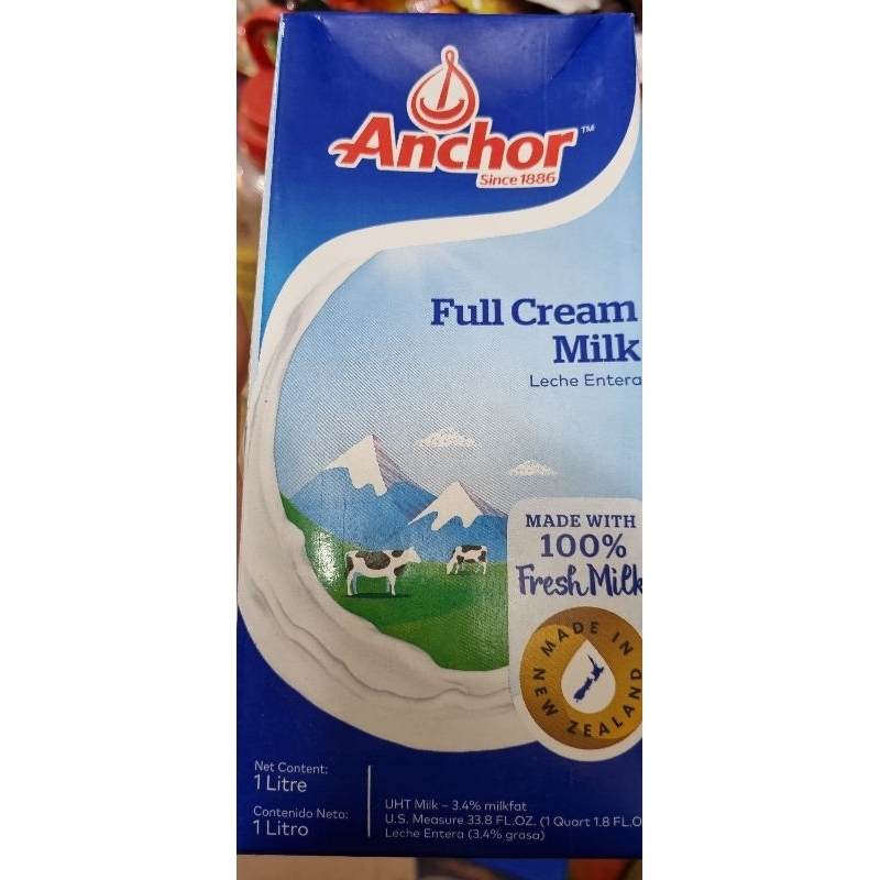 Sữa tươi full cream Anchor (hộp 1 lít)