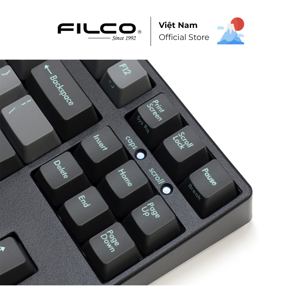 Bàn phím cơ Filco Majestouch 2SS Edition (Keycap PBT, Silver Speed Switch) - Hàng Chính Hãng