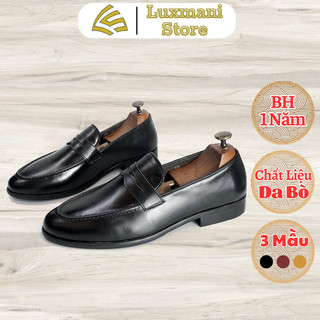 Giày lười nam da bò thật, làm thủ công bảo hành 1 năm - T162