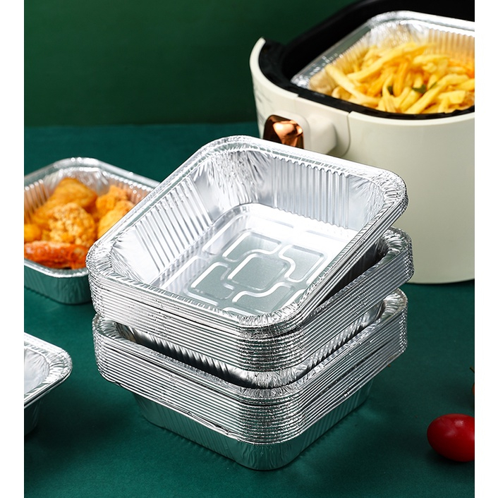 Khuôn Giấy Bạc Lót Nồi Chiên Không Dầu Nhiều Size, Nhiều Mẫu Đa Dạng