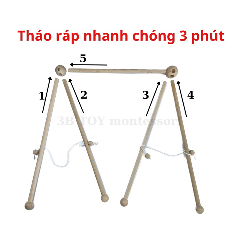 Size Lớn Kệ chữ a cho bé đồ chơi cho bé sơ sinh đồ chơi vận động cho bé sơ sinh kệ treo montessori