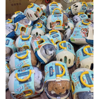   Có pin  Đồ chơi chăm sóc thú cưng lồng capybara thỏ mèo bông chó bông biết đi kêu vẫy đuôi kèm phụ kiện 