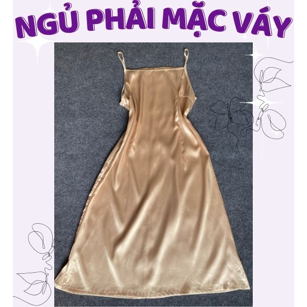 Váy ngủ lụa 2hands Nhật-Hàn sexy gợi cảm dễ thương thanh lý nguphaimacvay2304-4