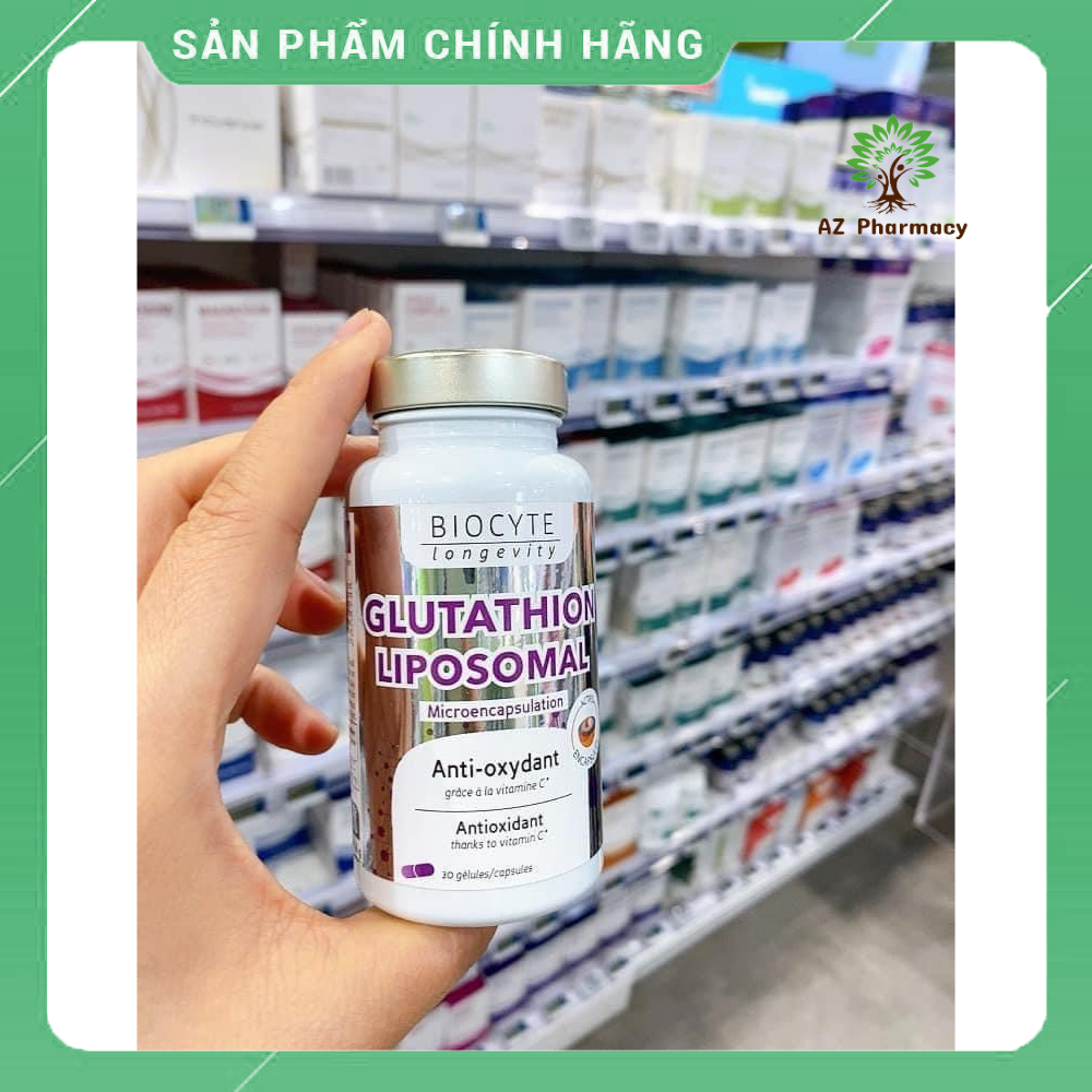 Viên uống sáng da Glutathion Liposomal Biocyte (L-Glutathione) của Pháp