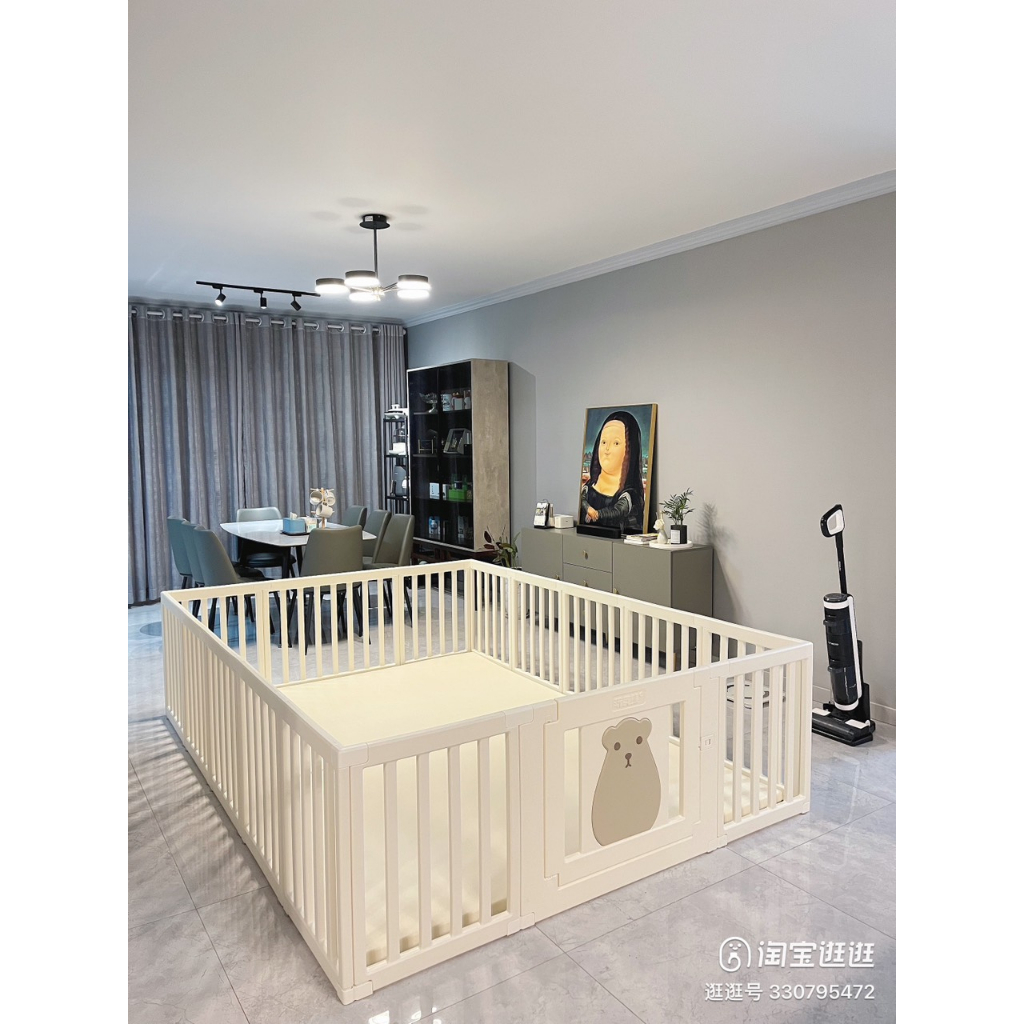 Quây cũi nhựa  CHO BÉ CAO CẤP MÃ 003 TẶNG 100 bóng 1 thảm