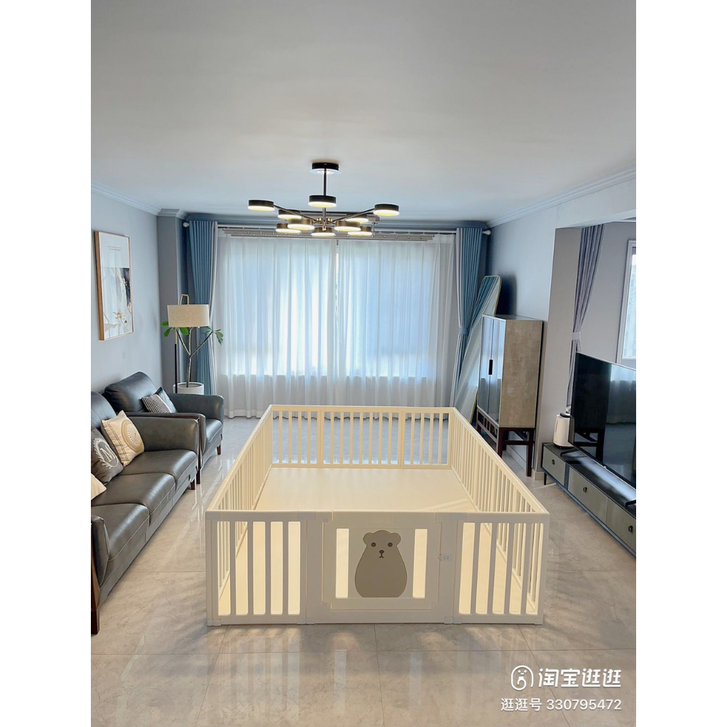 Quây cũi nhựa  CHO BÉ CAO CẤP MÃ 003 TẶNG 100 bóng 1 thảm