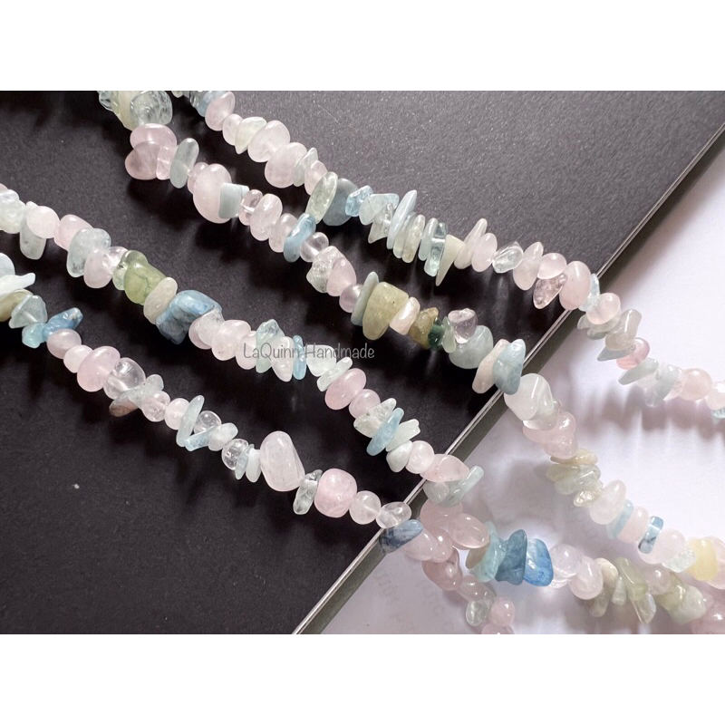 Hạt đá vụn nhiều màu cao cấp xâu vòng, làm cây phong thuỷ - Laquinn handmade