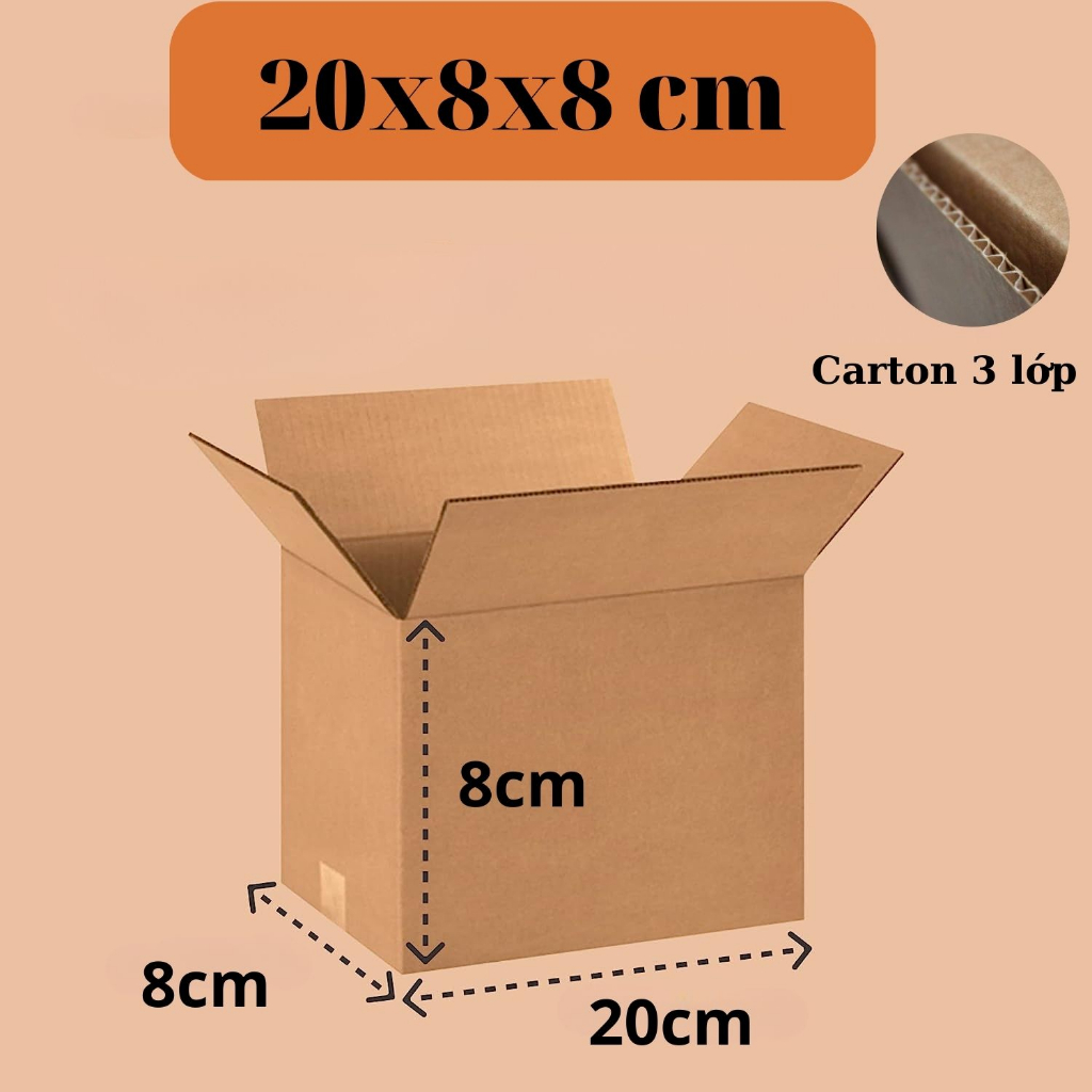 20x8x8 Combo 5 thùng carton đóng hàng