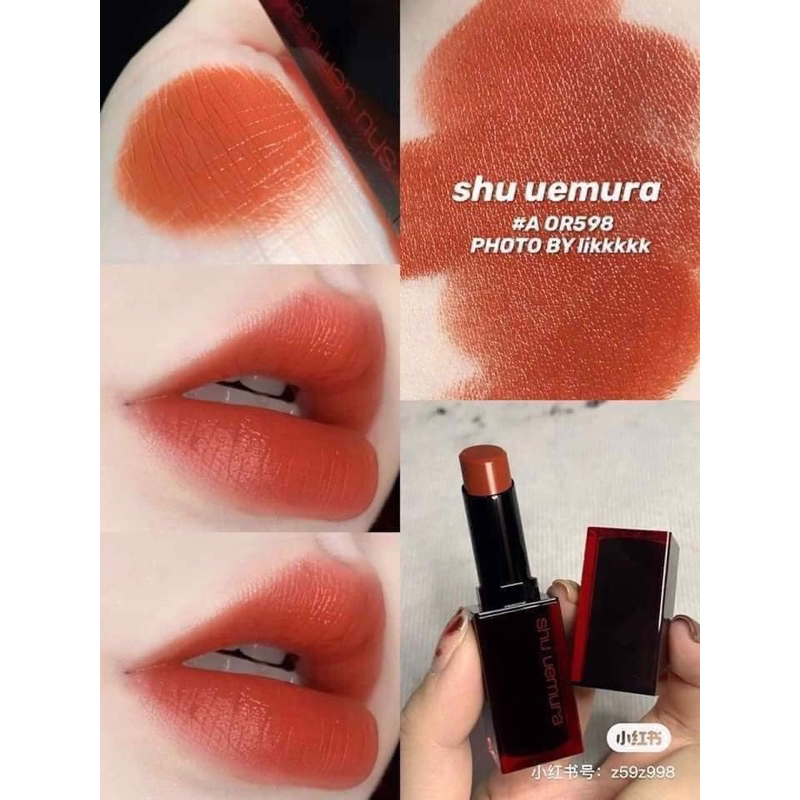 AUTH - SALE OFF SON SÁP LÌ MỊN SHU UEMURA CÁC MÀU BEST SELLER - ROUGE UNLIMITED AMPLIFIED