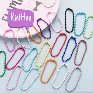 Dây móc bi khoá gấu nhiều màu 12cm