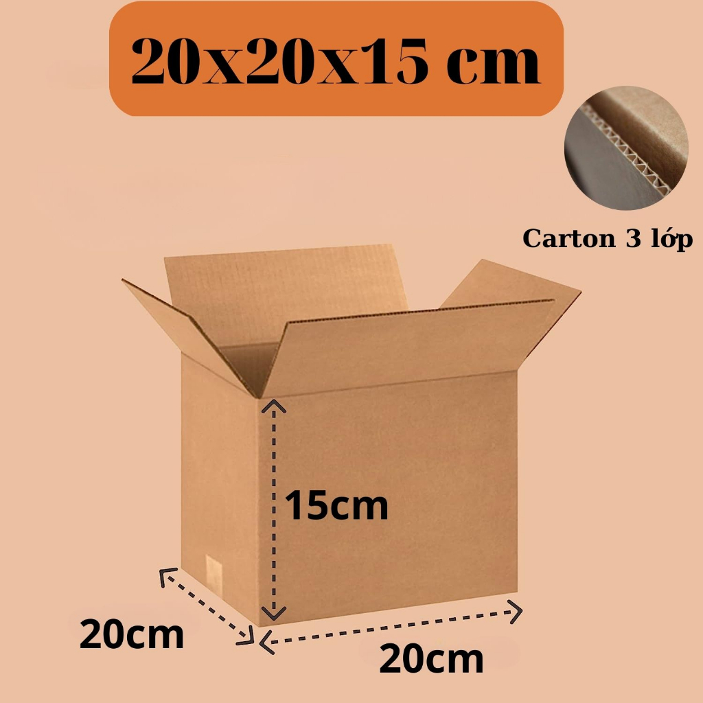 20x20x15 Combo 5 thùng carton đóng hàng