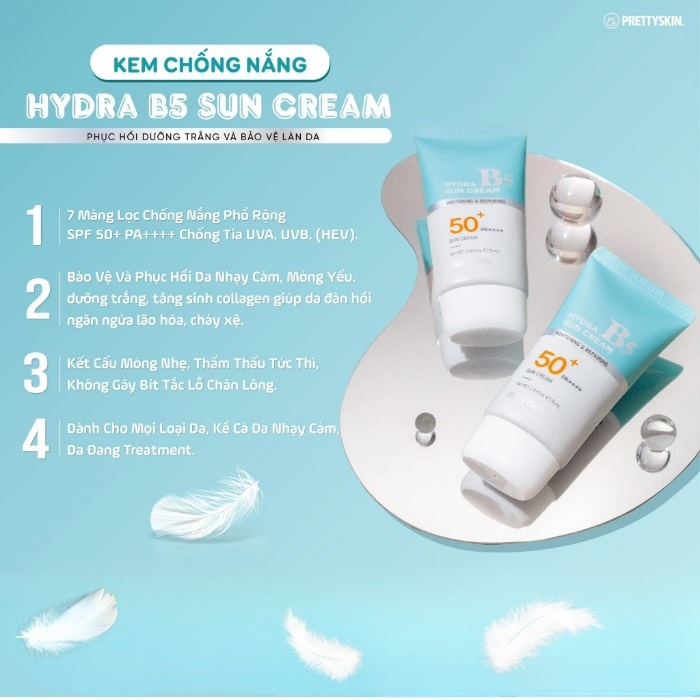 Kem Chống Nắng Pretty Skin Hydra B5 Sun Cream SPF50+ PA++++ 70ml