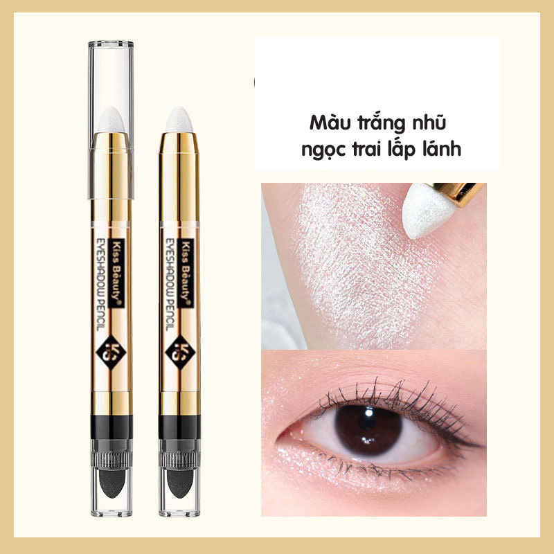 Bút phấn mắt trang điểm phấn mắt hai đầu lấp lánh  tạo lớp trang điểm mắt sáng bóng - sunstore.office