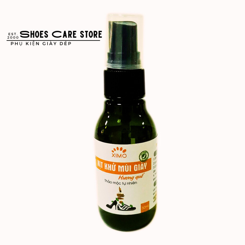 Chai xịt khử mùi giày Hương Quế, Hương xả, Chanh công nghệ Nano Bạc mùi dịu nhẹ thơm đánh tan mùi hôi