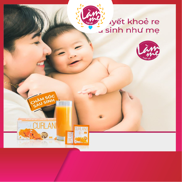 Bột pha uống Curland, bột pha uống sau sinh hỗ trợ lấy lại vóc dáng, mau lành vết thương, bồi bổ cơ thể