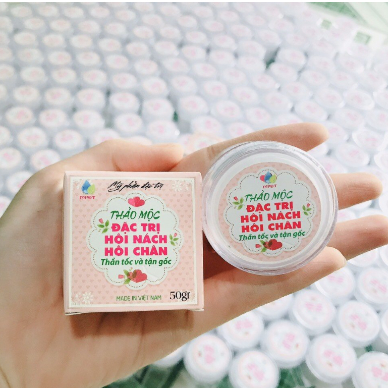 Bột khử mùi hôi nách hôi chân , Thảo mộc khử mùi ngăn mồ hôi làm trắng sáng da vùng nách hiệu quả