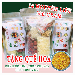 Gói 500.gram sét chè dưỡng nhan 14 nguyên liệu siêu chất lượng - tặng hoa mộc quế