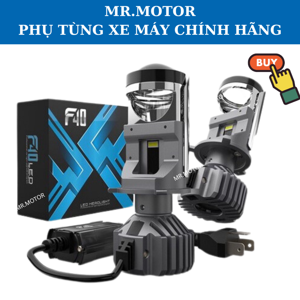 Đèn pha led bi cầu mini cho xe máy, Ô tô chính hãng