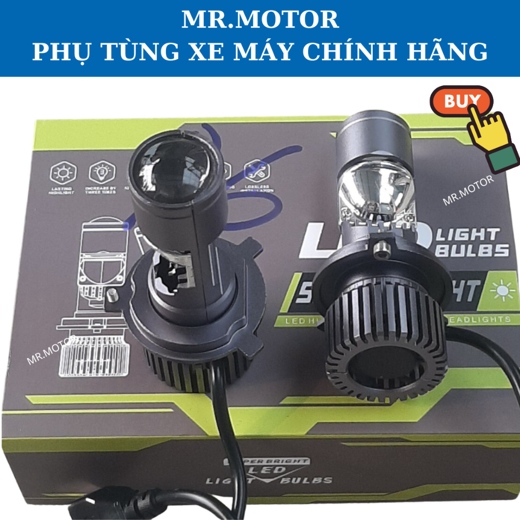 Đèn pha led bi cầu mini cho xe máy, Ô tô chính hãng