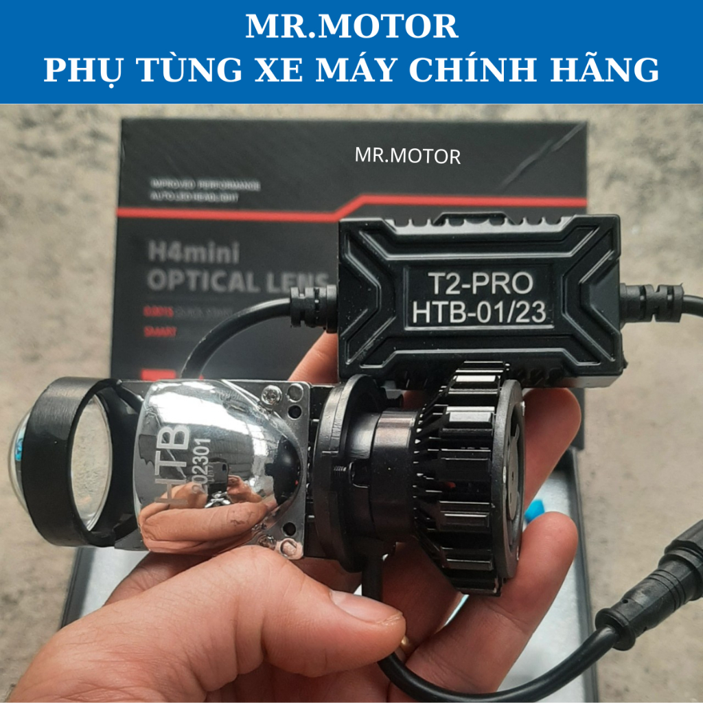 Đèn pha led bi cầu mini cho xe máy, Ô tô chính hãng