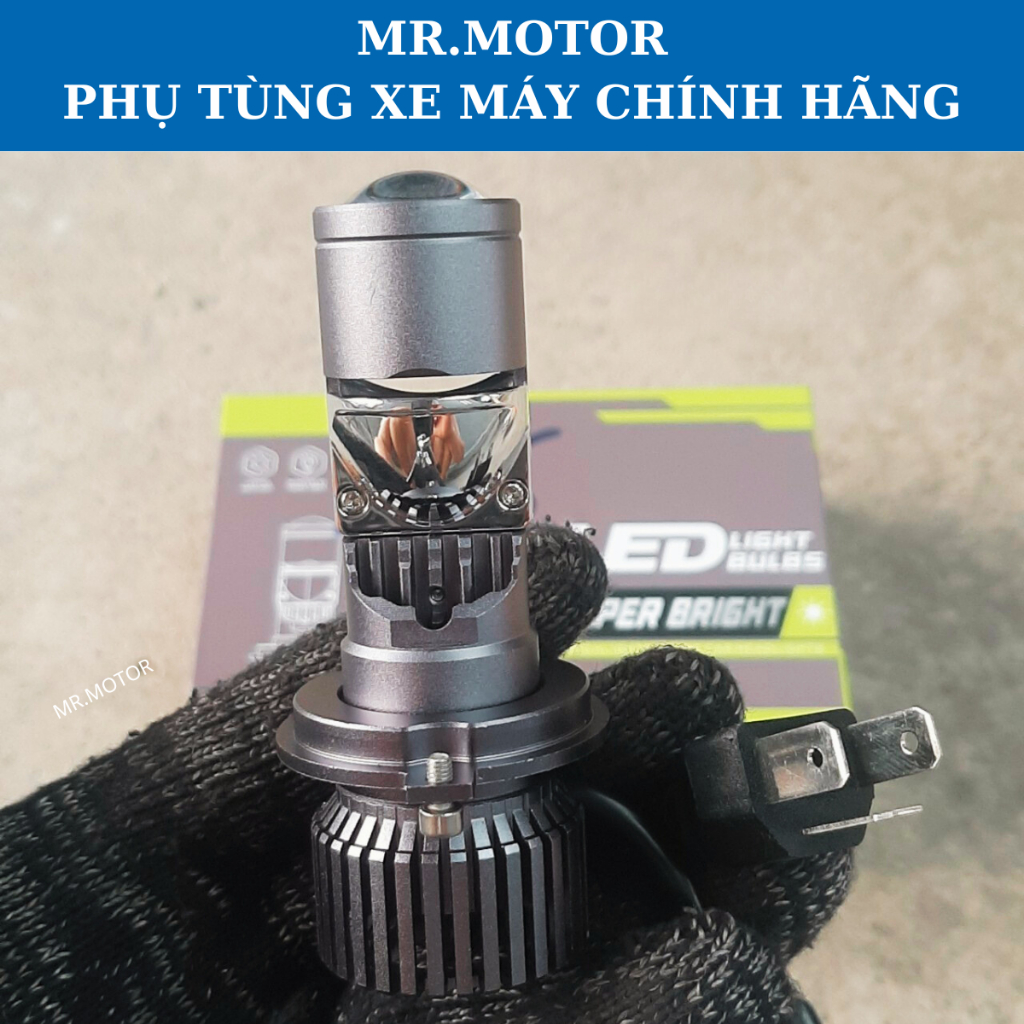 Đèn pha led bi cầu mini cho xe máy, Ô tô chính hãng