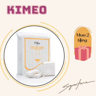 Bông tẩy trang Kimeo 222 miếng nội địa Trung siêu dày dặn thấm nhanh và bền.