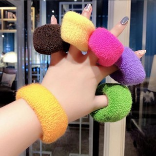 Dây Cột Tóc Cao Su Co Giãn Bằng Len Siêu Mềm
