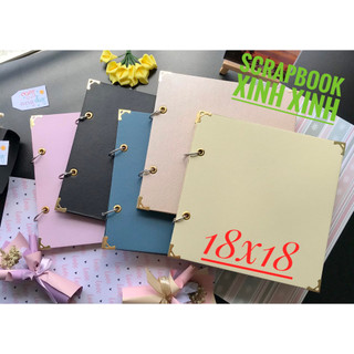  Sổ dán ảnh 18x18 handmade scrapbook chưa trang trí cho các bạn thỏa sức sáng tạo 