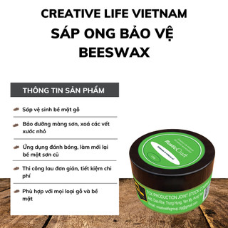 Beeswax - Sáp hoàn thiện bề mặt, bảo dưỡng đồ gỗ Creative Life Vietnam