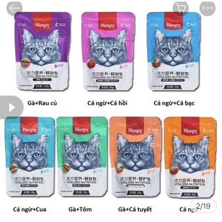 Combo 14 gói pate wanpy 80g cho mèo