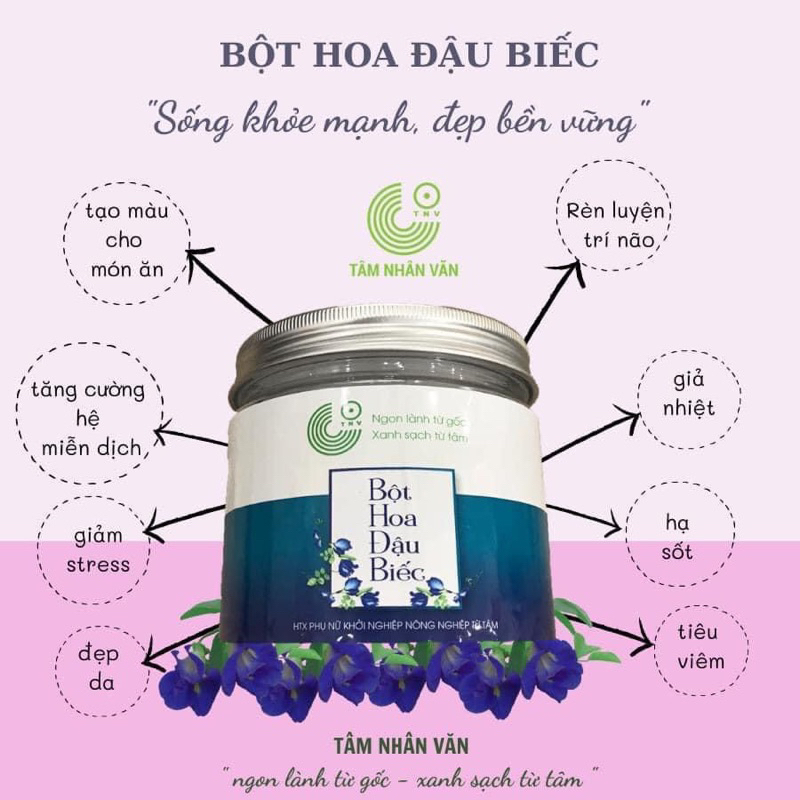 Bột hoa đậu biếc sấy lạnh Organic
