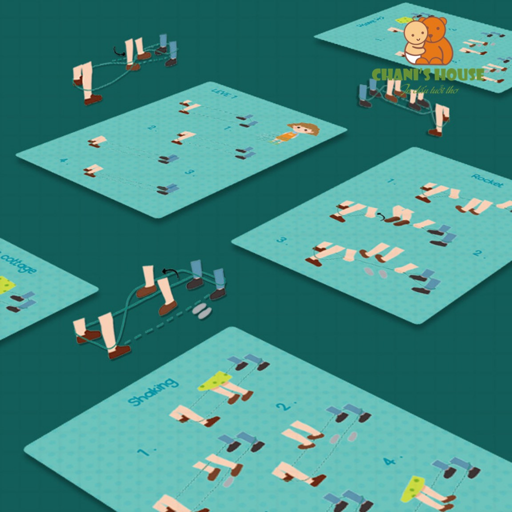 DÂY NHẢY MIDEER CAO SU ĐÀN HỒI KÈM THẺ HƯỚNG DẪN CHO BÉ