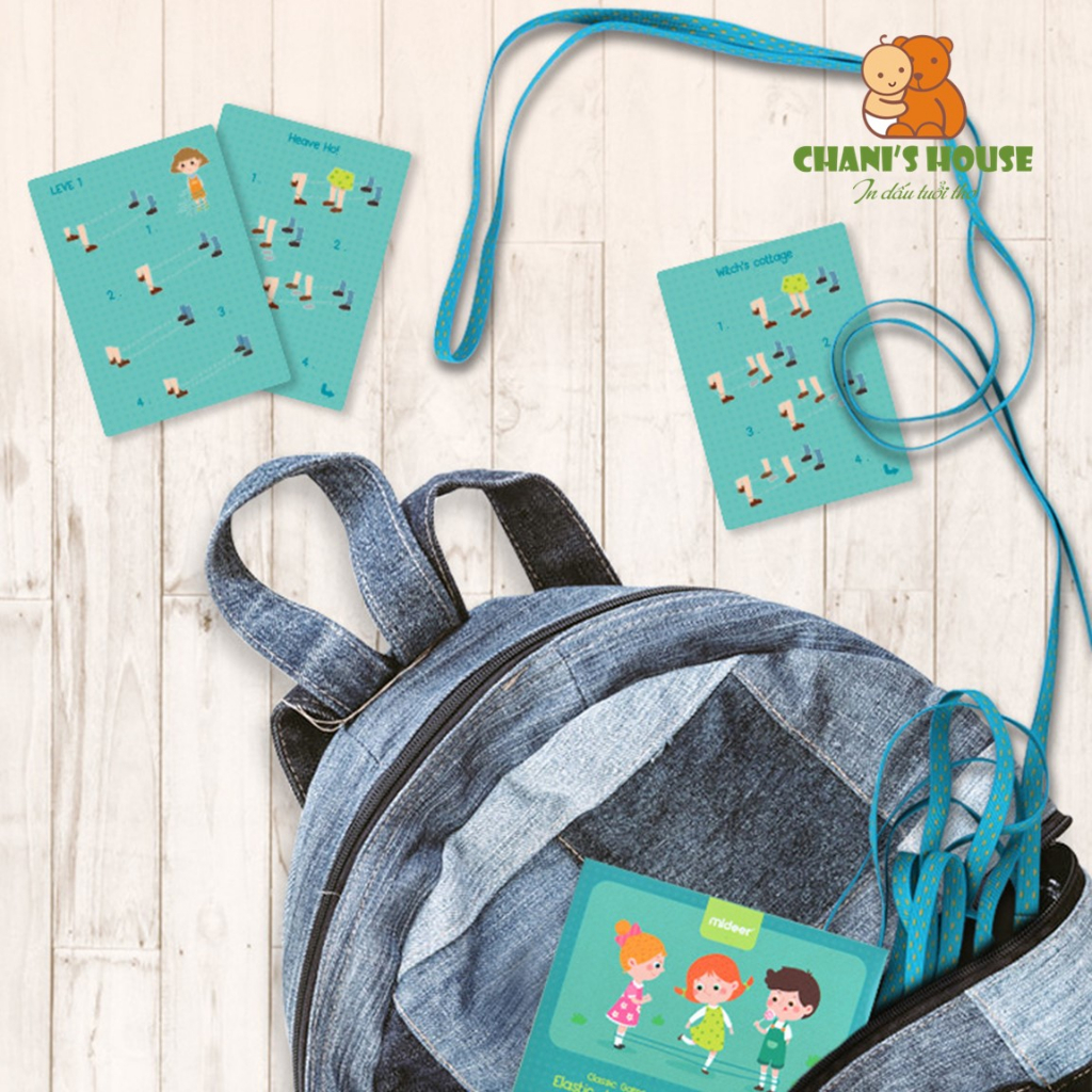 DÂY NHẢY MIDEER CAO SU ĐÀN HỒI KÈM THẺ HƯỚNG DẪN CHO BÉ