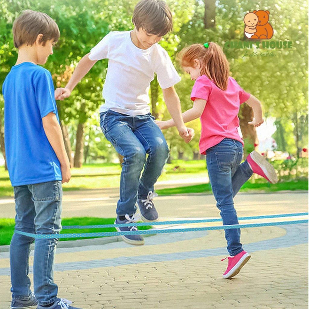DÂY NHẢY MIDEER CAO SU ĐÀN HỒI KÈM THẺ HƯỚNG DẪN CHO BÉ