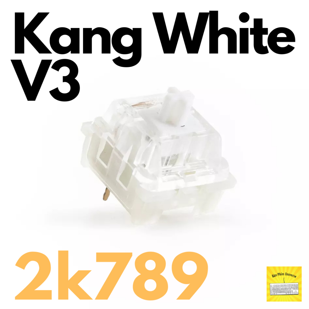 Combo 10 switch Kang White V3 - KTT Kang White V3 Linear (3 Pin, Pre-lube) 10 switch | 20 switch | 50 switch
