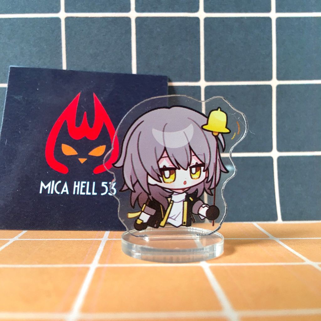Standee Mini Honkai Star Rail Standee Anime Manga Acrylic 3cm Dễ Thương Lấp Lánh Hologram