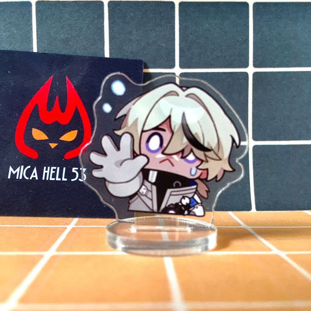 Standee Mini Honkai Star Rail Standee Anime Manga Acrylic 3cm Dễ Thương Lấp Lánh Hologram