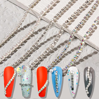 Dây đá trang trí gắn móng nail , Dây đá viền móng gắn móng tay chân nail