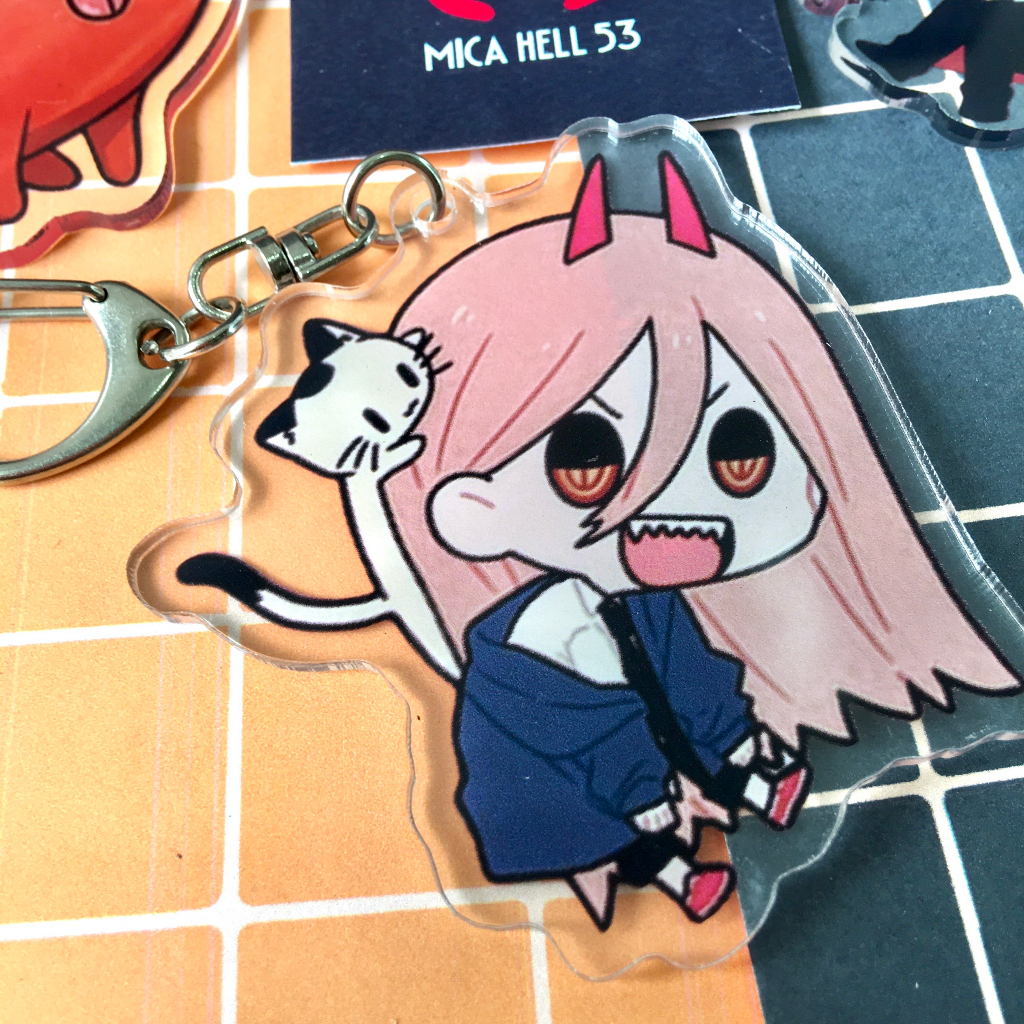 Móc Khóa Anime Chainsaw Man Standee Anime Manga Chainsaw Man Acrylic Chibi Dễ Thương KC02