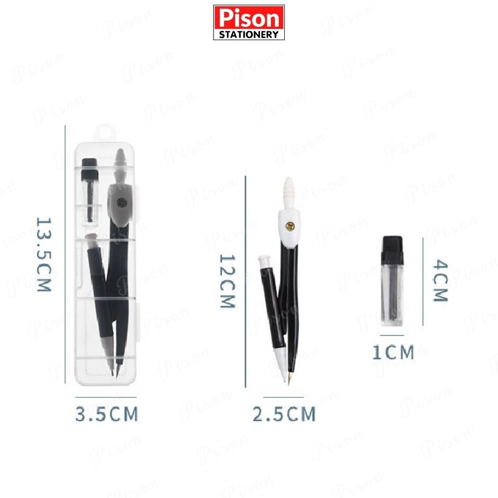 Compa Pison chì bấm cao cấp kèm ruột chì - nhiều màu - 01 cái