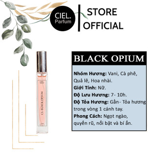 Nước hoa nữ cao cấp CL BLACK OPIUM chính hãng CIEL Parfum 12ml phong cách ngọt ngào, bí ẩn, quyến rũ và đầy mê lực