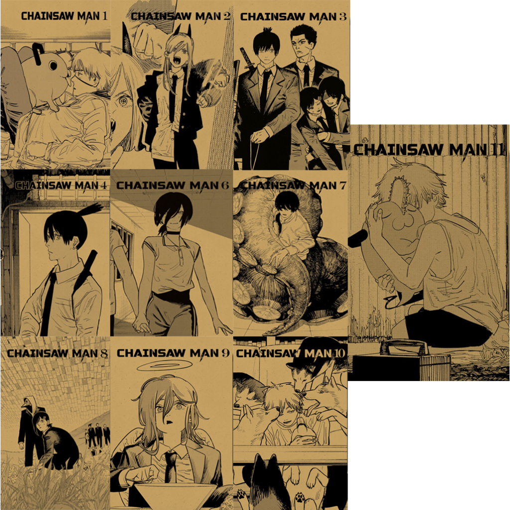 Truyện Tranh - Chainsaw Man - Combo 10 Tập (Gồm 1, 2, 3, 4, 6, 7, 8, 9, 10, 11) - Nguyên Seal - Đủ Q