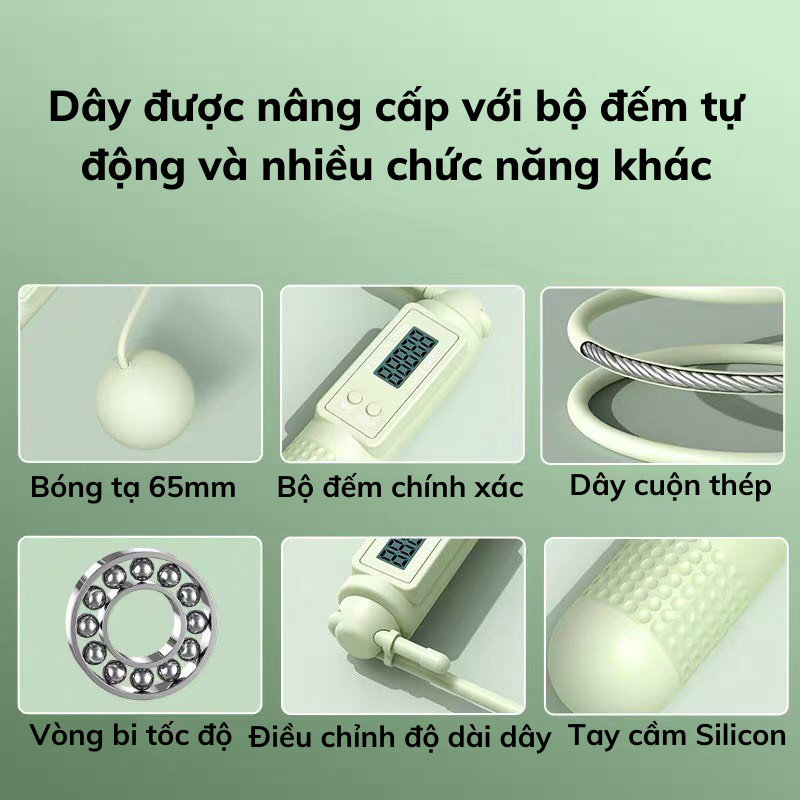 Dây Nhảy Nami Tập Thể Dục Có Bóng Đếm Số Thông Minh