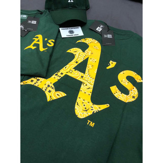 Tee NewEra x MLB logo A's