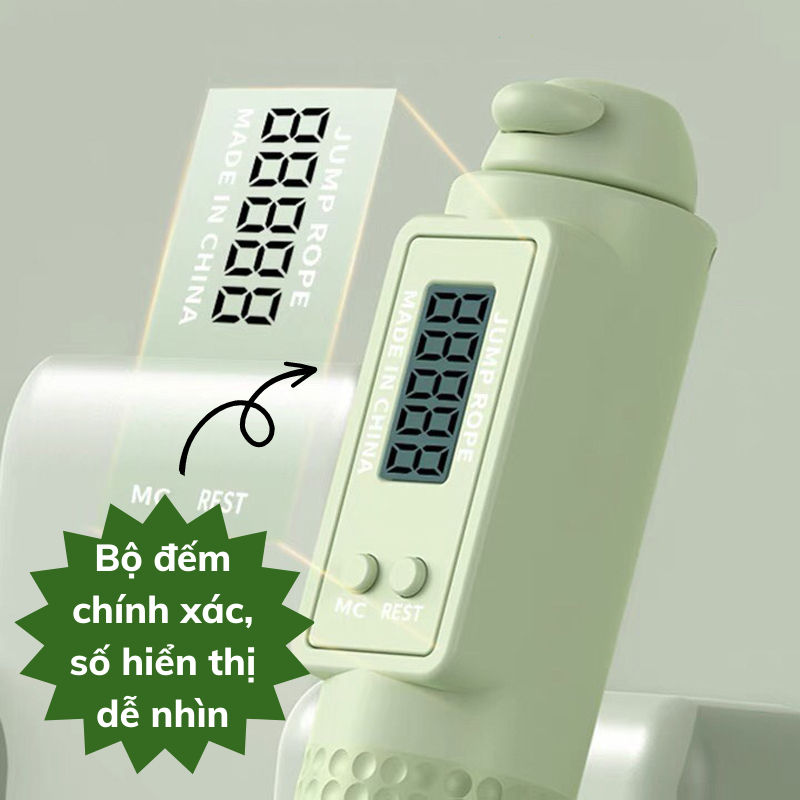 Dây Nhảy Tập Thể Dục Nami Có Màn Hình LED Đếm Số Thông Minh