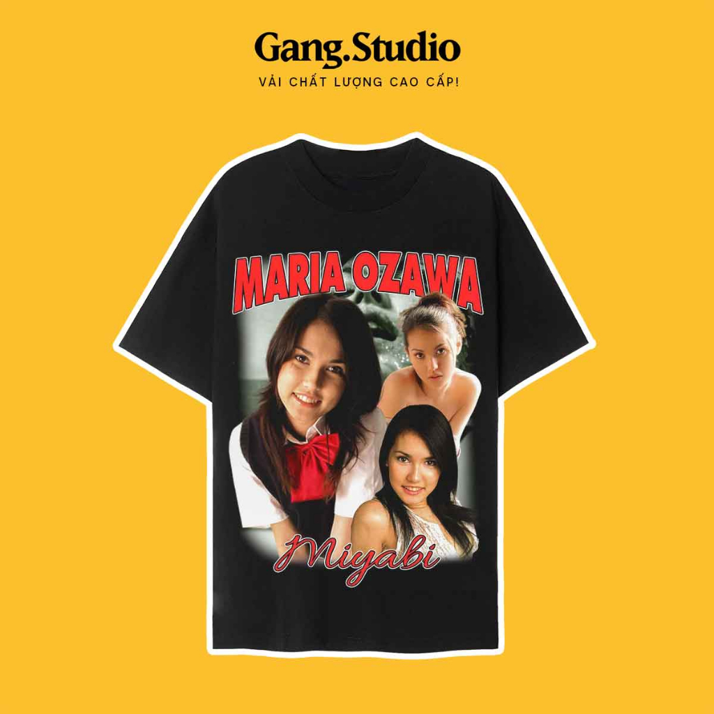 Áo Maria Ozawa vải cao cấp phong cách nặng động trẻ trung, form nam nữ mặc siêu đẹp