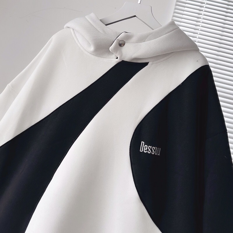 Áo hoodie Dessuu phối nút bấm nỉ lót bông _HT.Store96